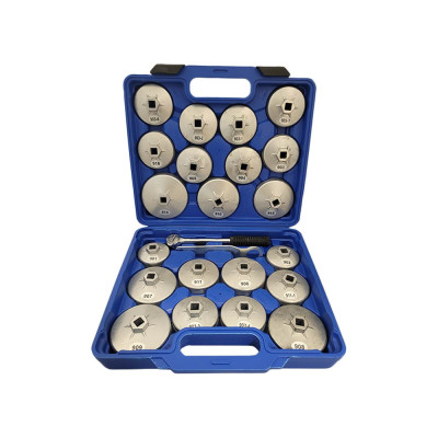 Oliefilter doppenset aluminium 23 delig