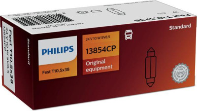 Philips T10.5x38 - 24V - 10W - SV8.5 - buis