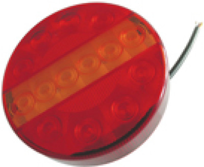Achterlicht LED 12-24 V 3 functies rond 1,5 m kabel (blister)