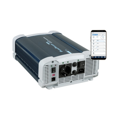Omvormer 12V DC-230V AC zuivere sinusgolf 2000W met 'bypass' functie
