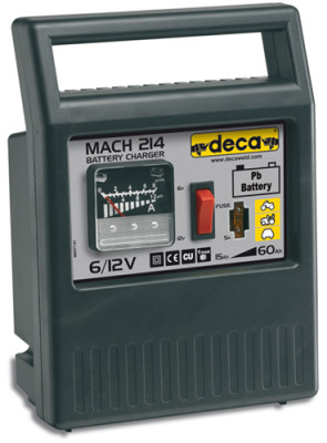 Batterijlader MACH 214 1Ph 230/50-60 Out. 6-12V - 2 polige platte stekker