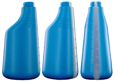 Fles 600ml polyethyleen blauw O1