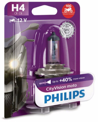 Philips H4 - 12V - CityVision Moto - blister