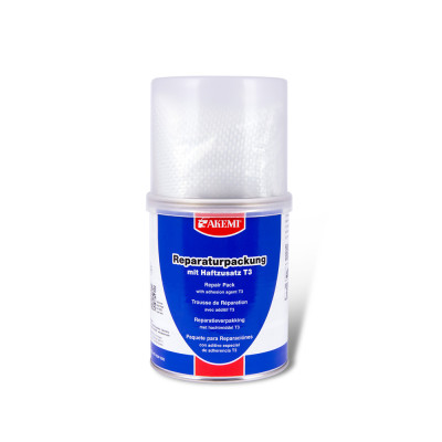 Reparatieverpakking hars 2 componenten T3 1000g + glasvezelweefsel 0,5 m²