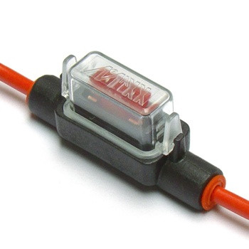 Zekeringhouder MiniOTO LP 2.5mm²  rood met beschermkapje