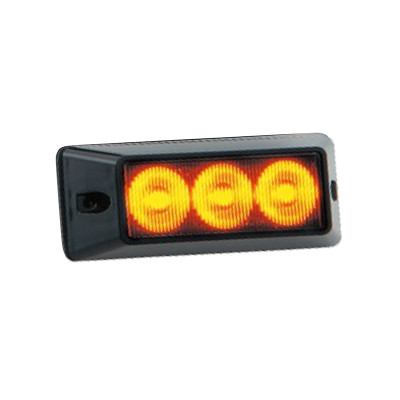 Stroboscooplicht LED 9-32 V oranje clear lens