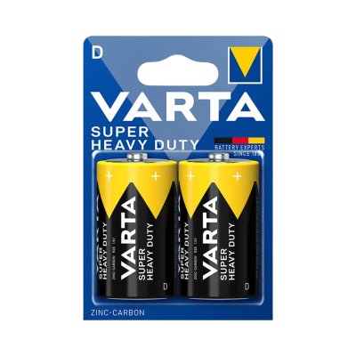 Batterij VARTA Super Heavy Duty D 1,5V (2 stuks)
