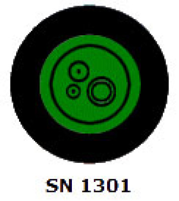 Drukschakelaar Merit - heavy duty - gear shift - groen - 2T - SN1301