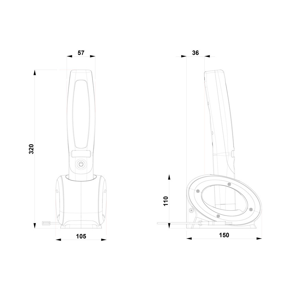 Looplamp Stripe LED 500lm oplaadbaar