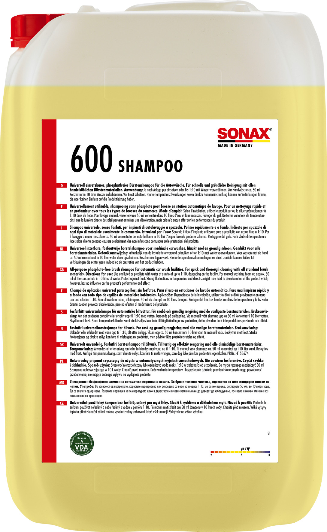 Glansshampoo met ontharder 25L