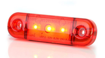 LED zijmarkering - Rood - 12-24V
