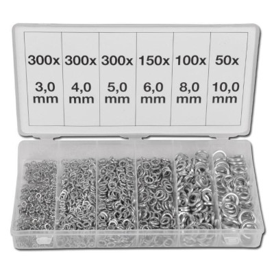 Assortiment veerringen 1200 delig