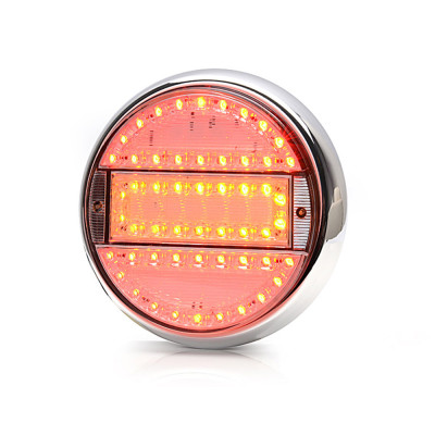 Achterlicht W91 LED 12-24V 3-functie Ø140mm ADR 2m kabel