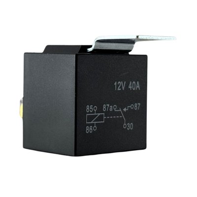 Relais 12V 40A 5-pin met bevestigingshaak