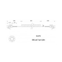 Spiraalkabel 7-polig 24V EBS 3,8m ISO4141