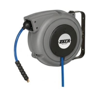 Slanghaspel Ø10mm 15+1m PU grijs