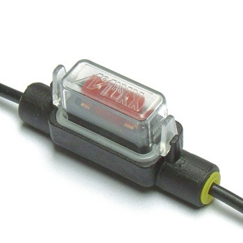 Zekeringhouder MiniOTO LP 1.5mm²  zwart met beschermkapje