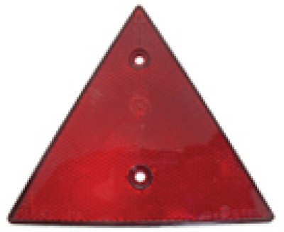 Reflector - driehoekig - rood - 2 stuks - blister