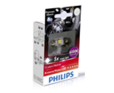 Philips 10.5x43 - Led - 6000k - 24V - 1W - buis - blister