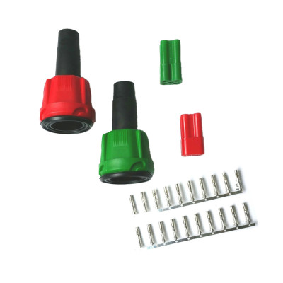 Aansluitset connector Radex groen/rood
