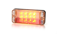 Stop-achter-pinklicht - LED - 12/24V - rechthoekig