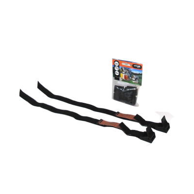 Spanriempje 40 cm zwart (2 stuks)