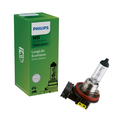 Philips H11 12V 55w Longlife EcoVision PGJ 19-2