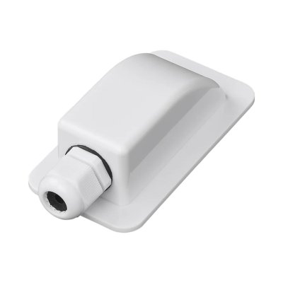 Dakdoorvoer 1-voudig 3,8x12,9x6cm wit