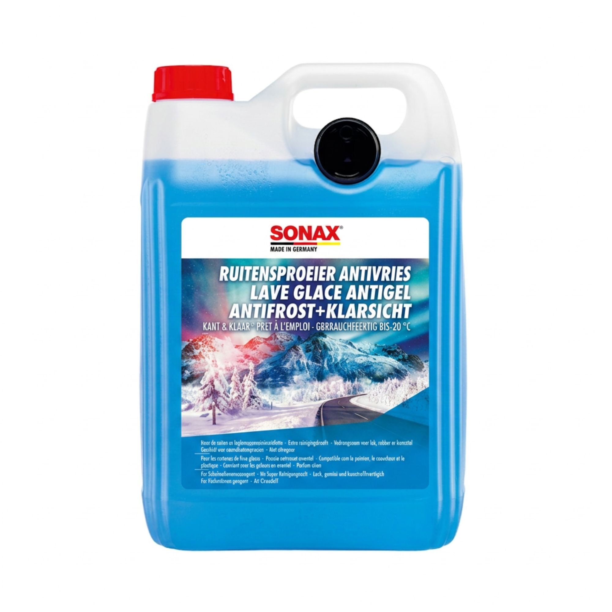 Ruitensproeiervloeistof AntiFreeze+ClearView ready-to-use -20°C 5l