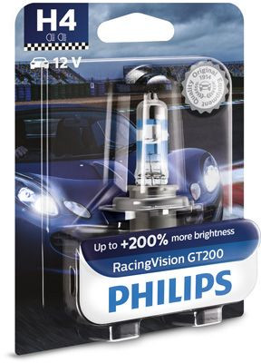 Philips H4 - 12V - 60/55W - RacingVision GT200 - blister