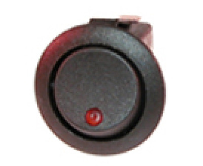 Schakelaar - led - mini rond - rood - blister