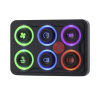 Controlepaneel 12/24V 6 aanpasbare LED-knoppen IP68 waterproof