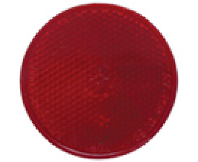 Reflector - 60mm - rood/zelfklevend - 2 stuks - blister