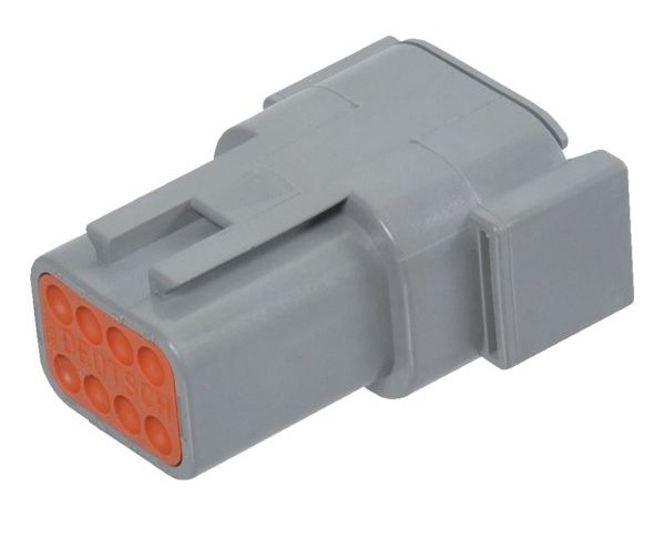 Deutsch DTM connector - grijs - key A - 8 polig - M