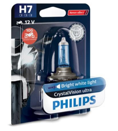 Philips H7 - 12V - CrystalVision moto - blister