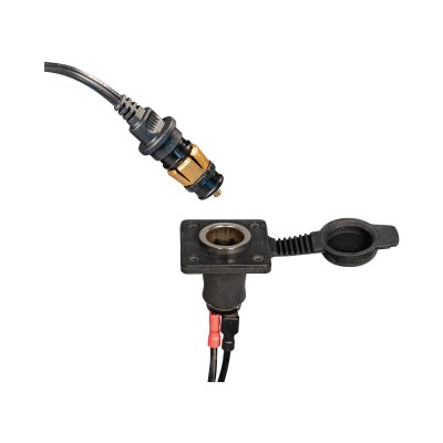 12V inbouwcontact (O-46) + stekkeradapter (O-22)