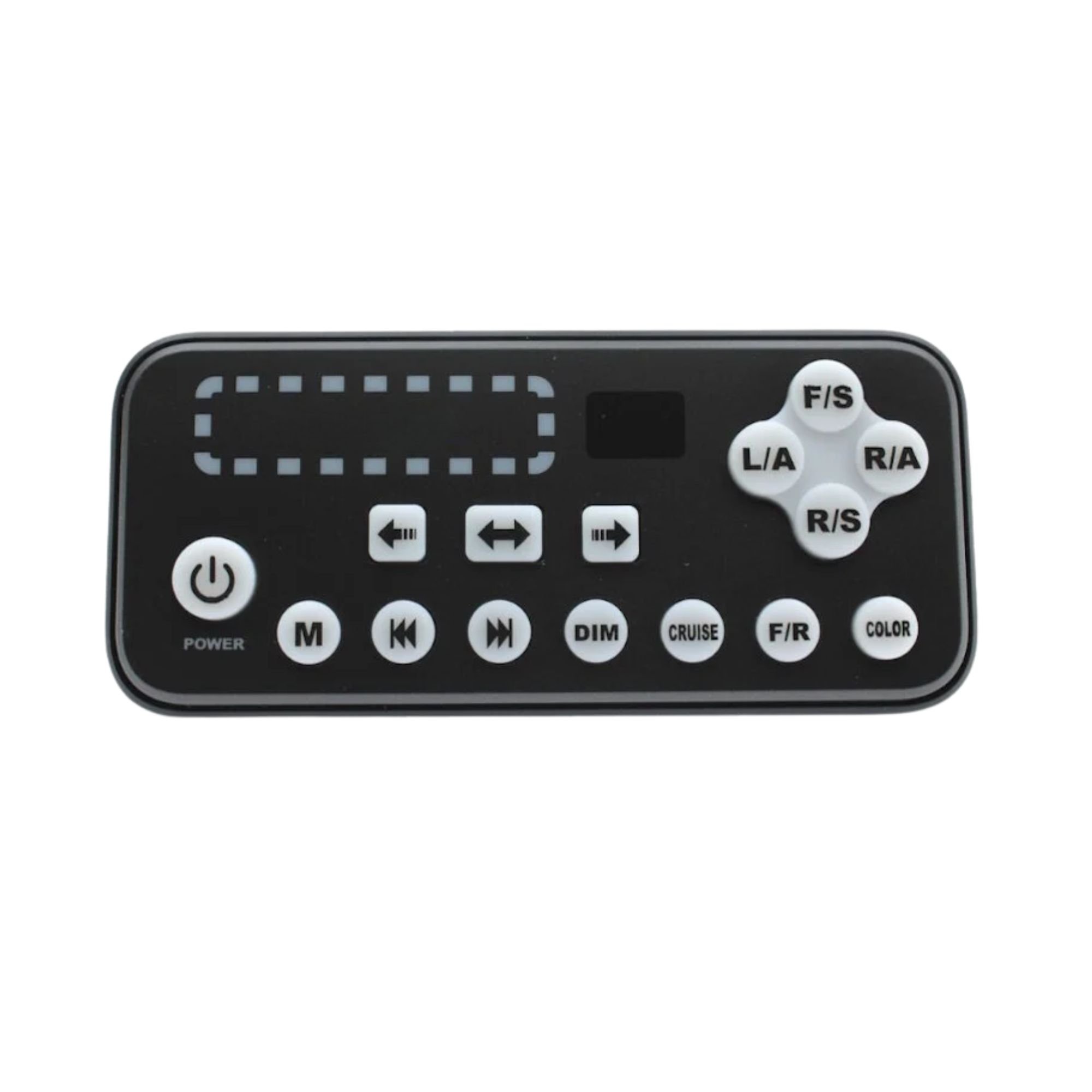 Signalisatiebalk LED 12-24V 120cm 28 patronen dark look ECE R10-R65