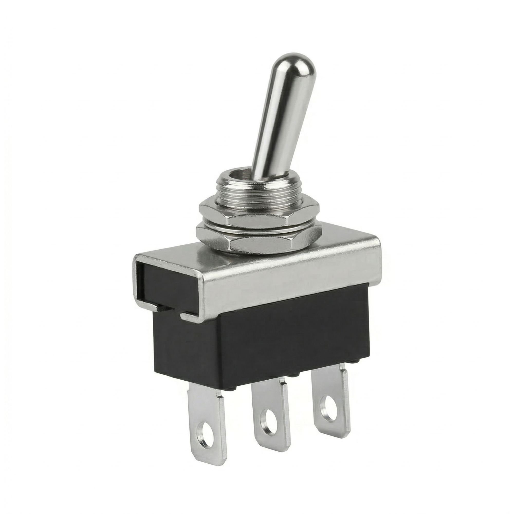 Schakelaar heavy duty on - off - on metaal steekaansluiting 25A 12V